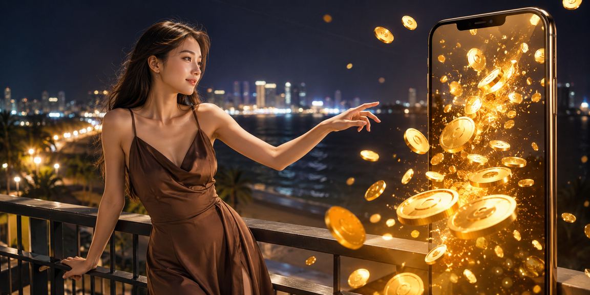 Người chơi tại Côn Đảo thưởng thức cà phê và kiểm tra bonus hoàn tiền trên điện thoại